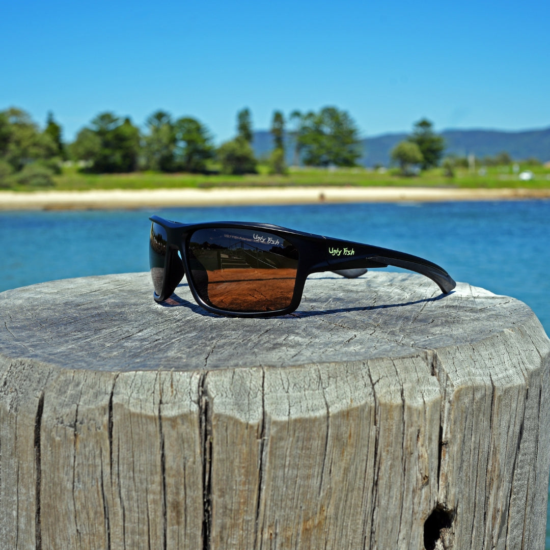 PFN130 Recycled Fishing Net Wrap Polarised Sunglasses