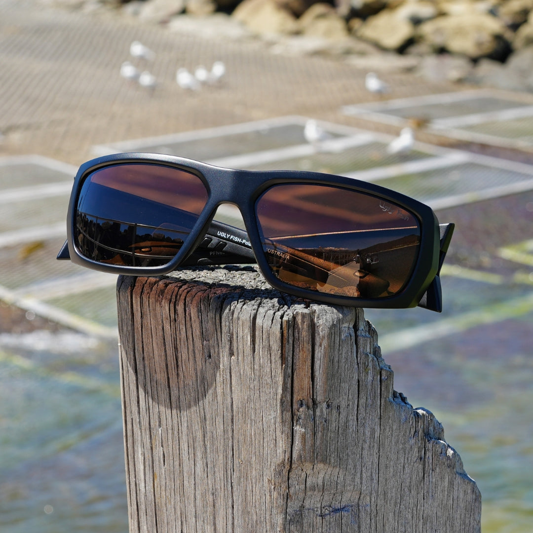 PFN680 Recycled Fishing Net Wrap Polarised Sunglasses