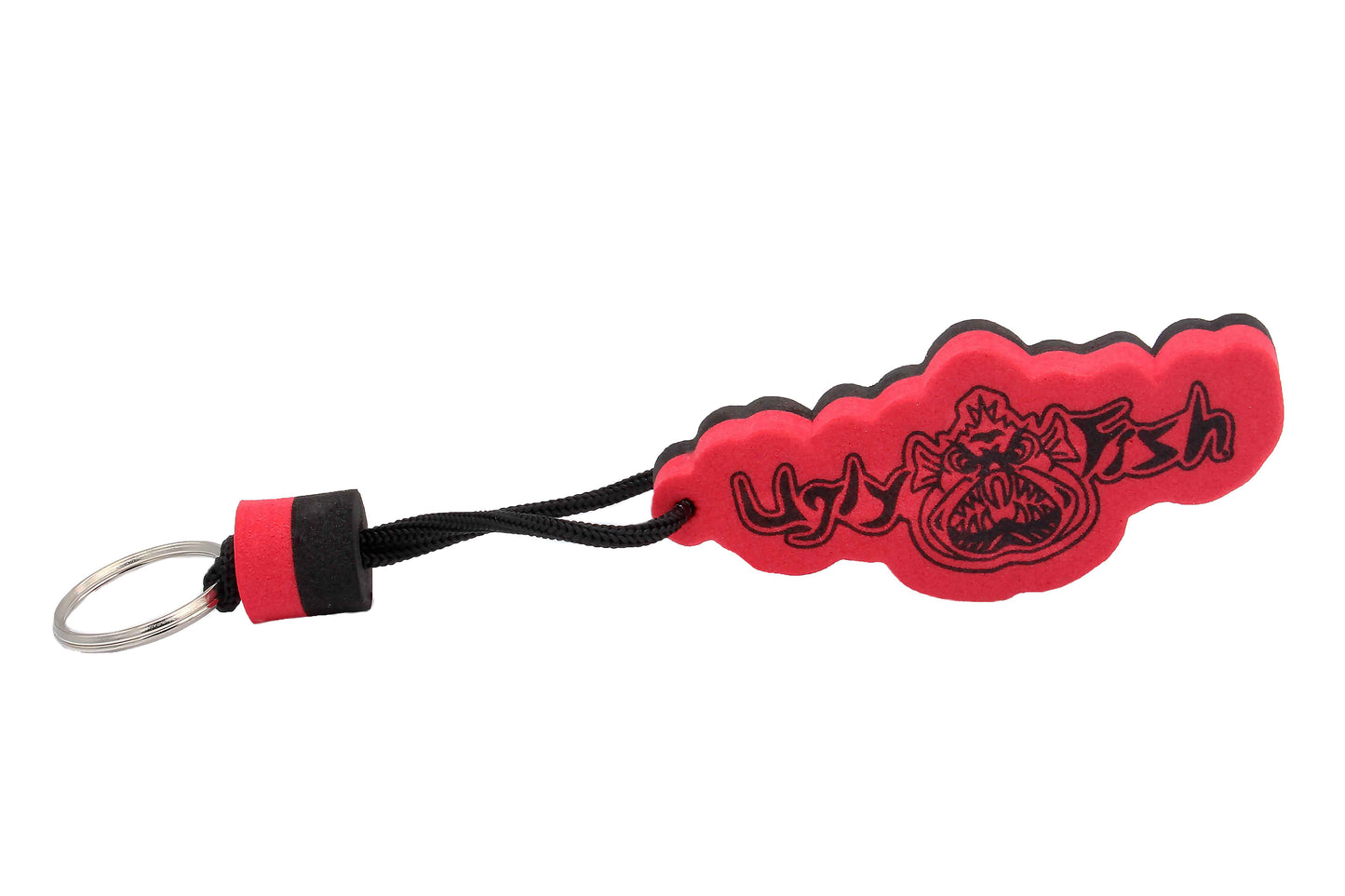 Floating Key Ring - Black / Red