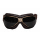 Brass Frame / Smoke + Clear Lenses