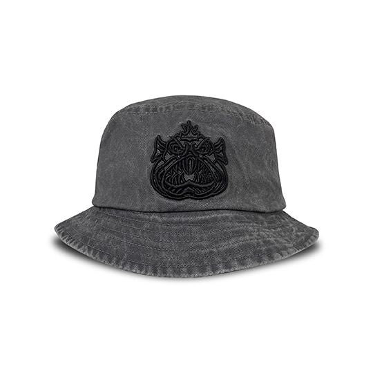 Bucket Hat Grey / Black Logo
