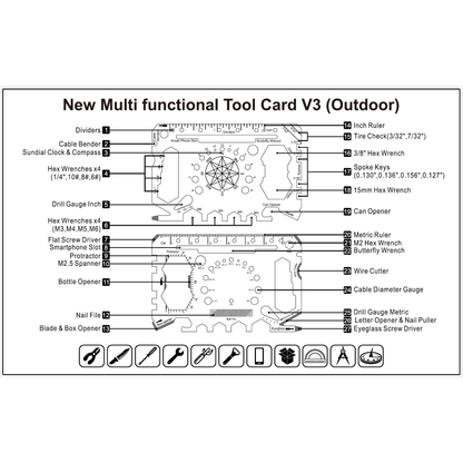 Multi-Functional Tool Card