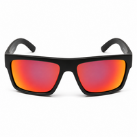 Matt Black Frame/Red Revo Lens