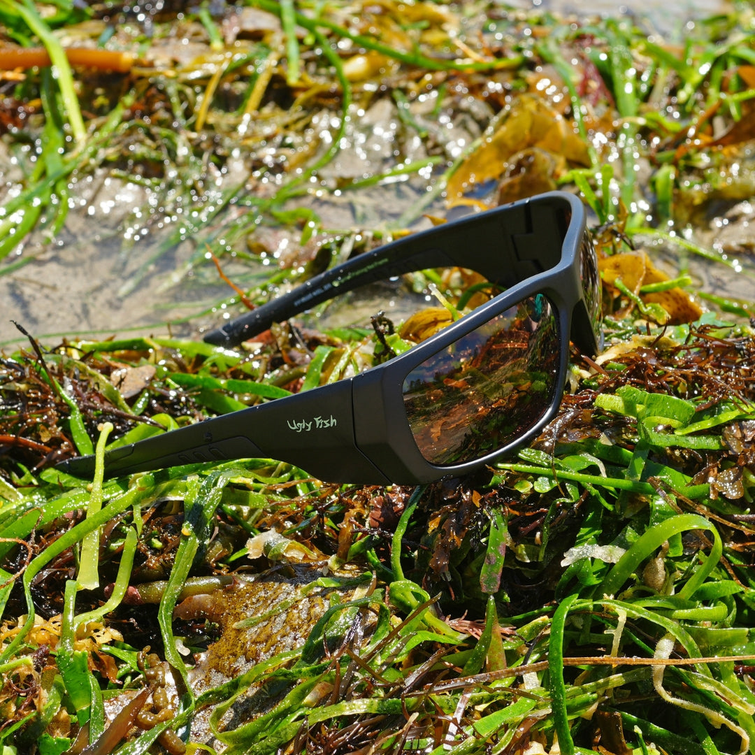 PFN680 Recycled Fishing Net Wrap Polarised Sunglasses