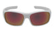 White Frame/Red Mirror Lens