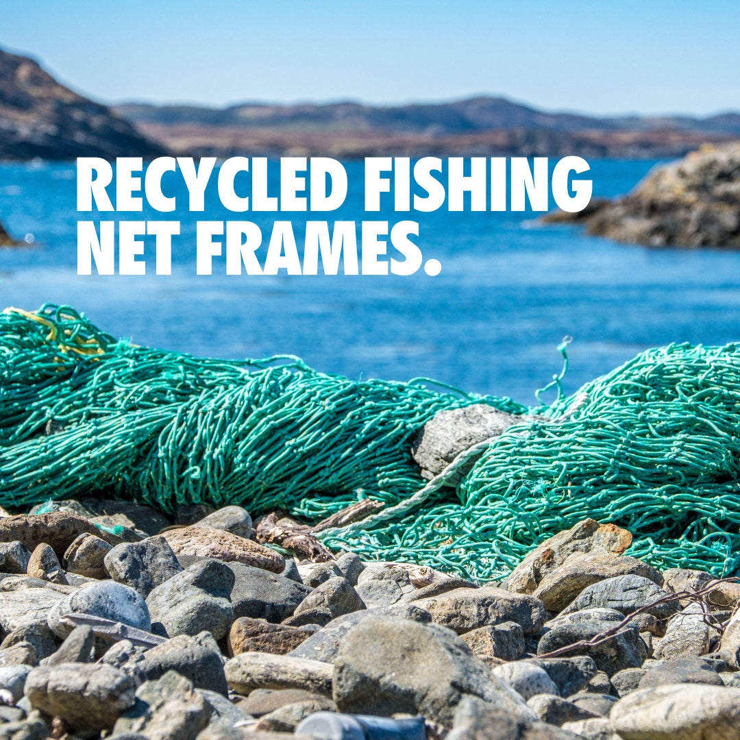 PFN680 Recycled Fishing Net Wrap Polarised Sunglasses