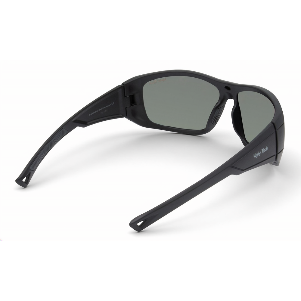 RS3644 Motorcycle Sunglasses with orange lenses and black frame on a white background