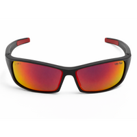 Matt Black Frame/Red Revo Lens