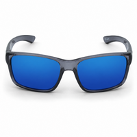 Crystal Smoke Frame/Blue Revo Lens