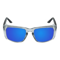 Crystal Smoke Frame/Blue Mirror Lens