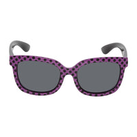 Purple Polka dot Frame/Smoke Lens