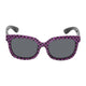 Purple Polka dot Frame/Smoke Lens