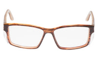Brown Woodgrain Frame/Clear Lens