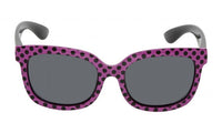 Purple Polka dot Frame/Smoke Lens