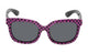 Purple Polka dot Frame/Smoke Lens